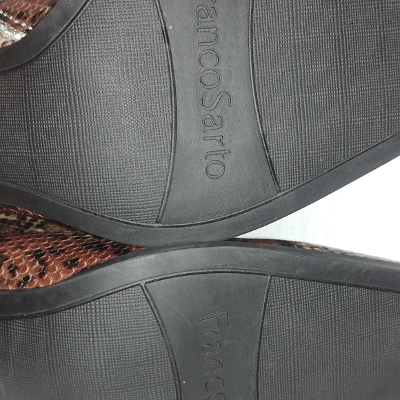 Franco Sarto snake print boots.Lether uppers . - Picture 10 of 11